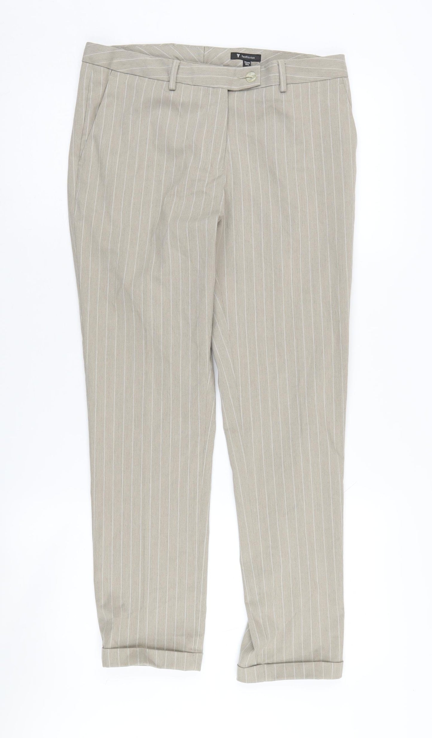 Van Heusen Women's Beige Chino Trousers Size 8