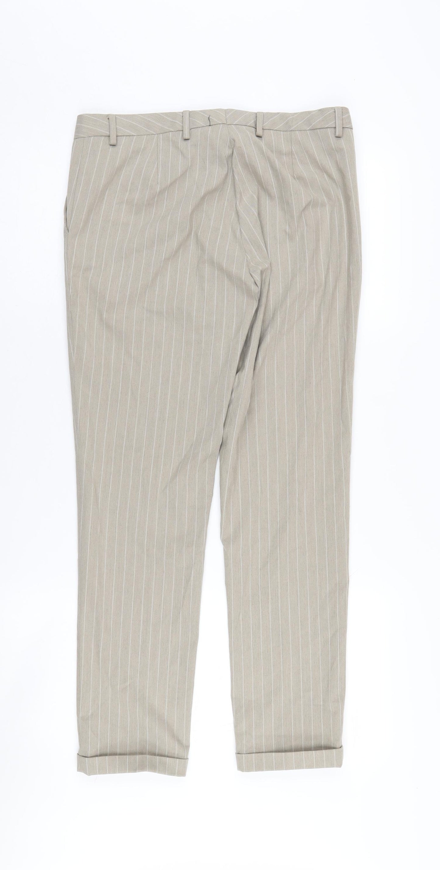 Van Heusen Women's Beige Chino Trousers Size 8
