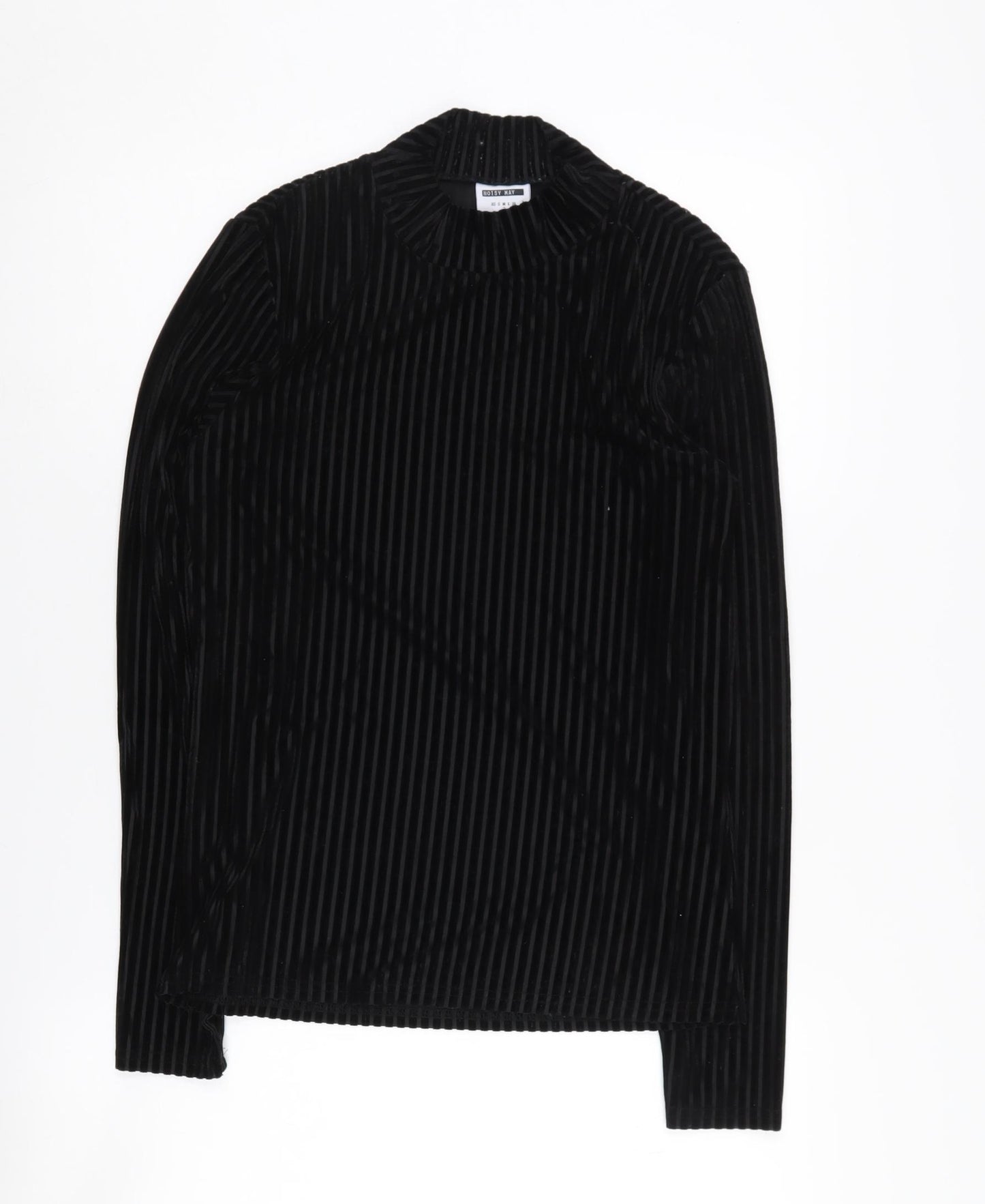 Noisy May Women's Black XS Striped Top