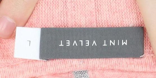 Mint Velvet Women's Pink Half-Zip Jumper - Size L