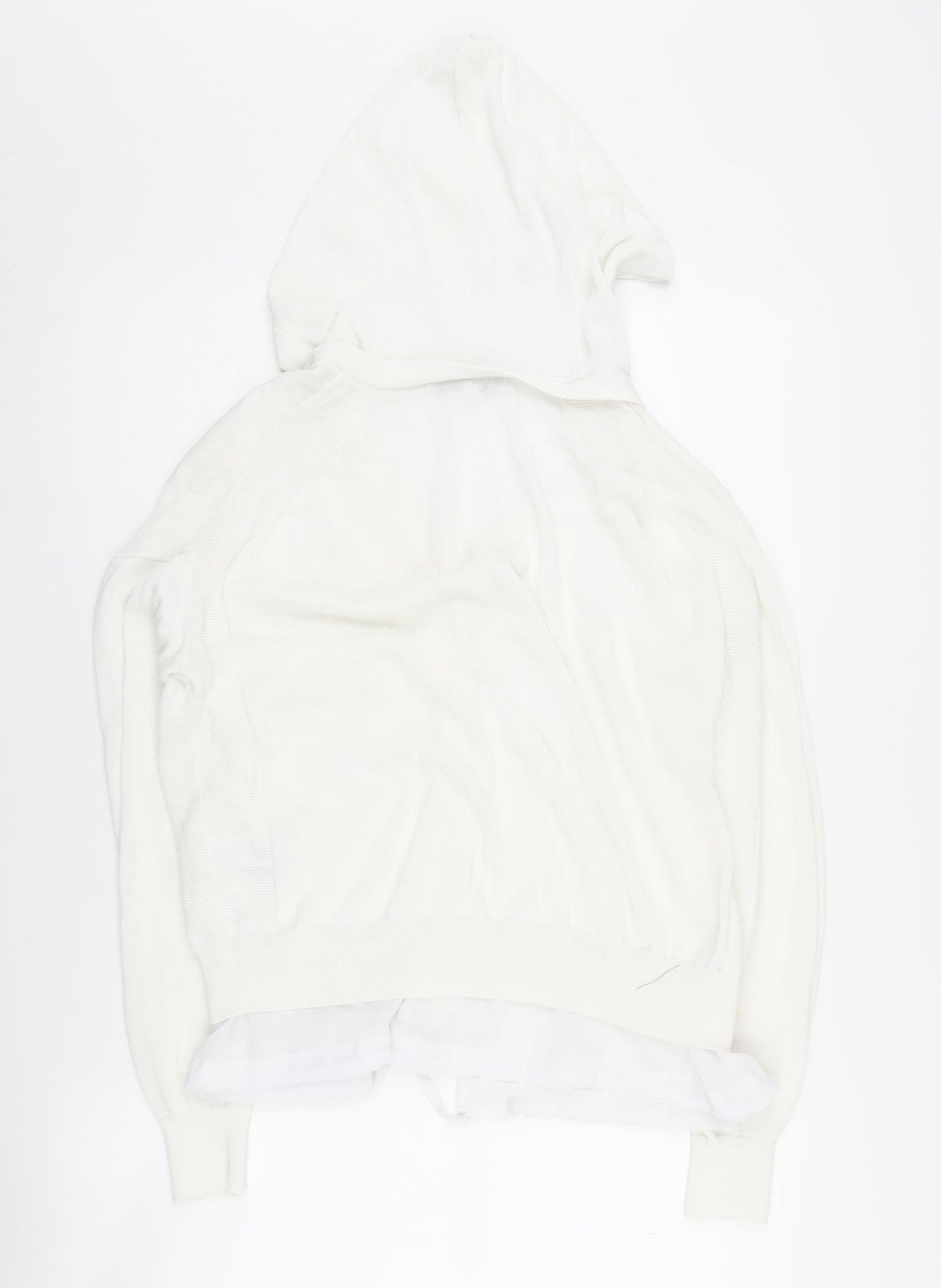 Next Women's White Hooded Jumper Size 12