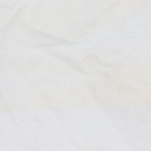Men's White Long Sleeve Button-Up Shirt Medium