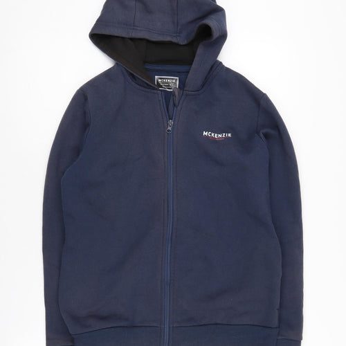 McKenzie Boys Blue Full Zip Hoodie L 12-13 Years Casual