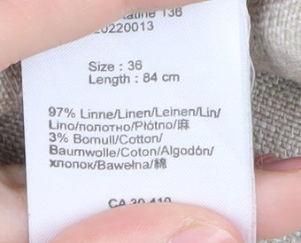 Part Two Women's Beige Linen Trousers - Size 10