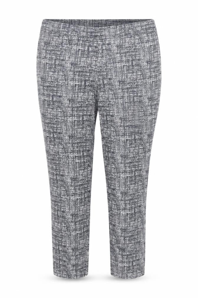 Front view of Dalia Women's Multicoloured Cropped Trousers, size 8