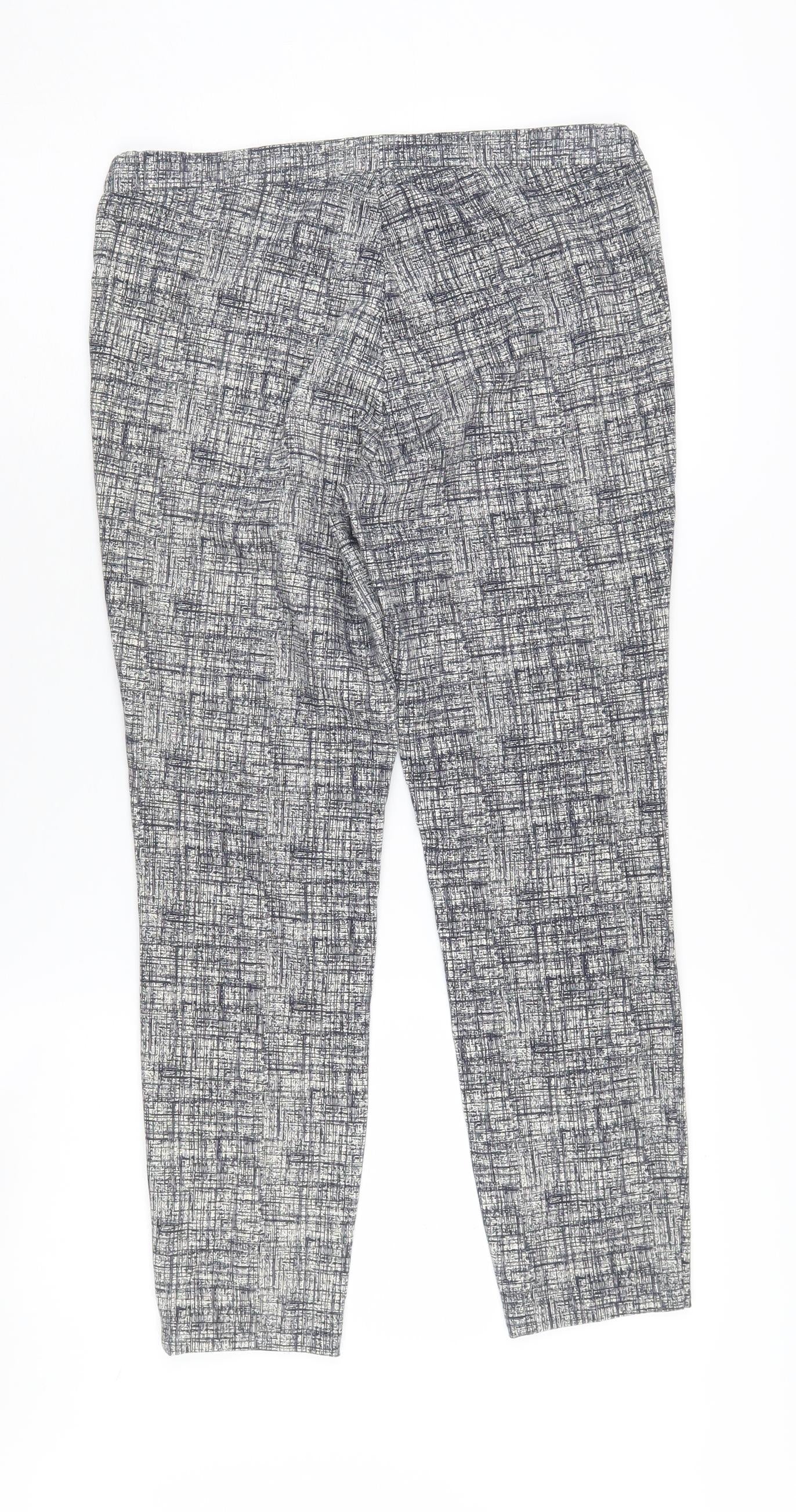 Dalia Women's Multicoloured Cropped Trousers Size 8