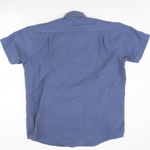 Thomas Nash Men's Blue Short Sleeve Casual Shirt 16