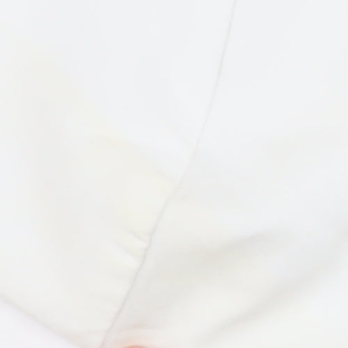 Zara Women's Short White Wrap Dress Size 8