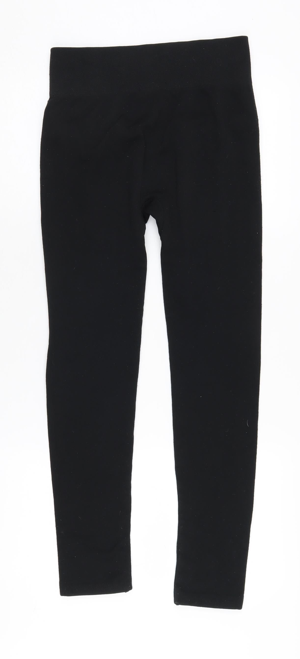 Quiz Women's Black Zipped Pocket Leggings M