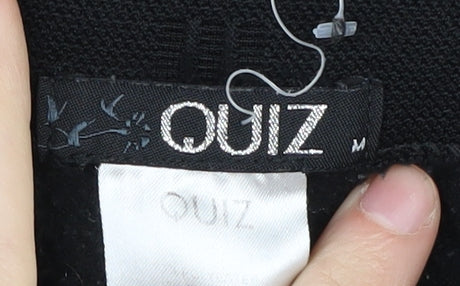 Quiz Women's Black Zipped Pocket Leggings M