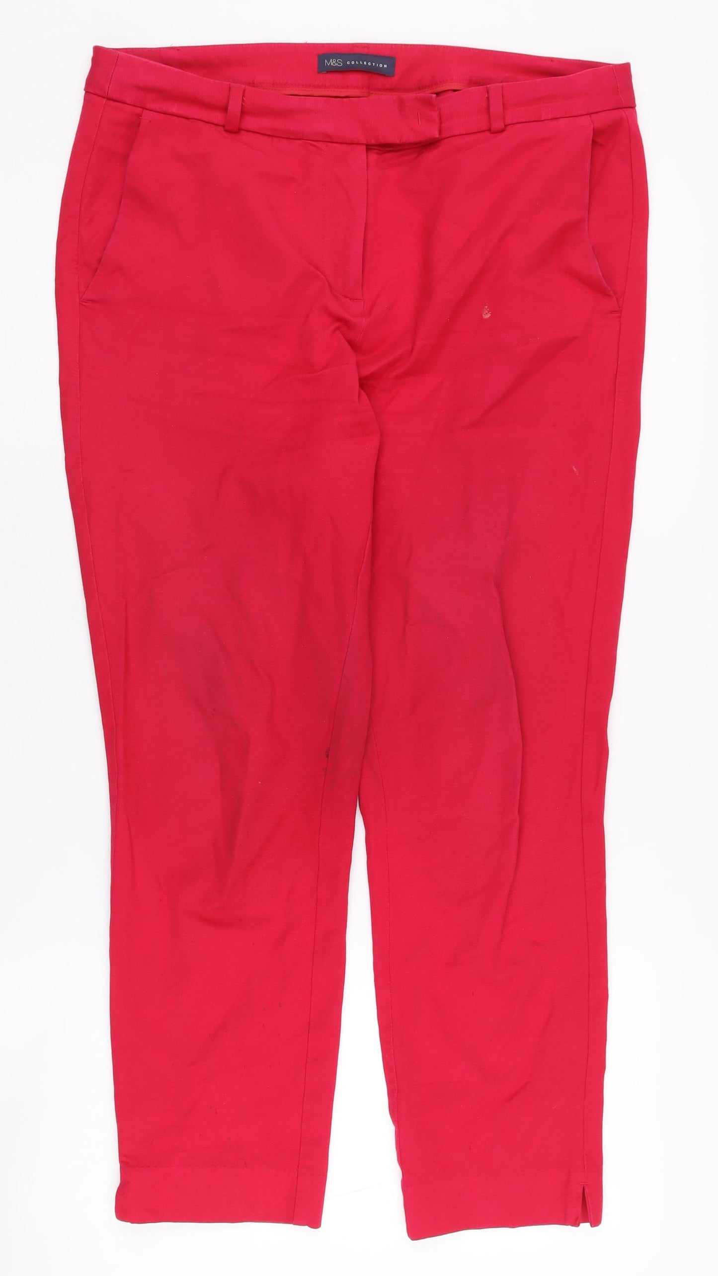 Marks and Spencer Women's Red Trousers, Size 14