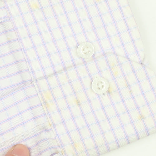 Alexandre Men's Checkered Long Sleeve Shirt 15.5