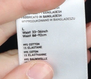 UNIQLO Men's Black Cargo Trousers L