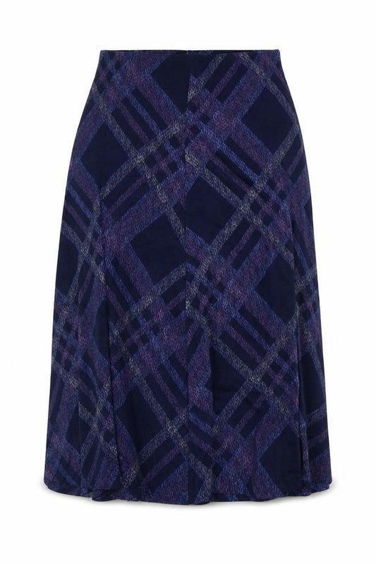 Front view of Isle Collection Women's Multicoloured, size 12, A-Line Midi Skirt