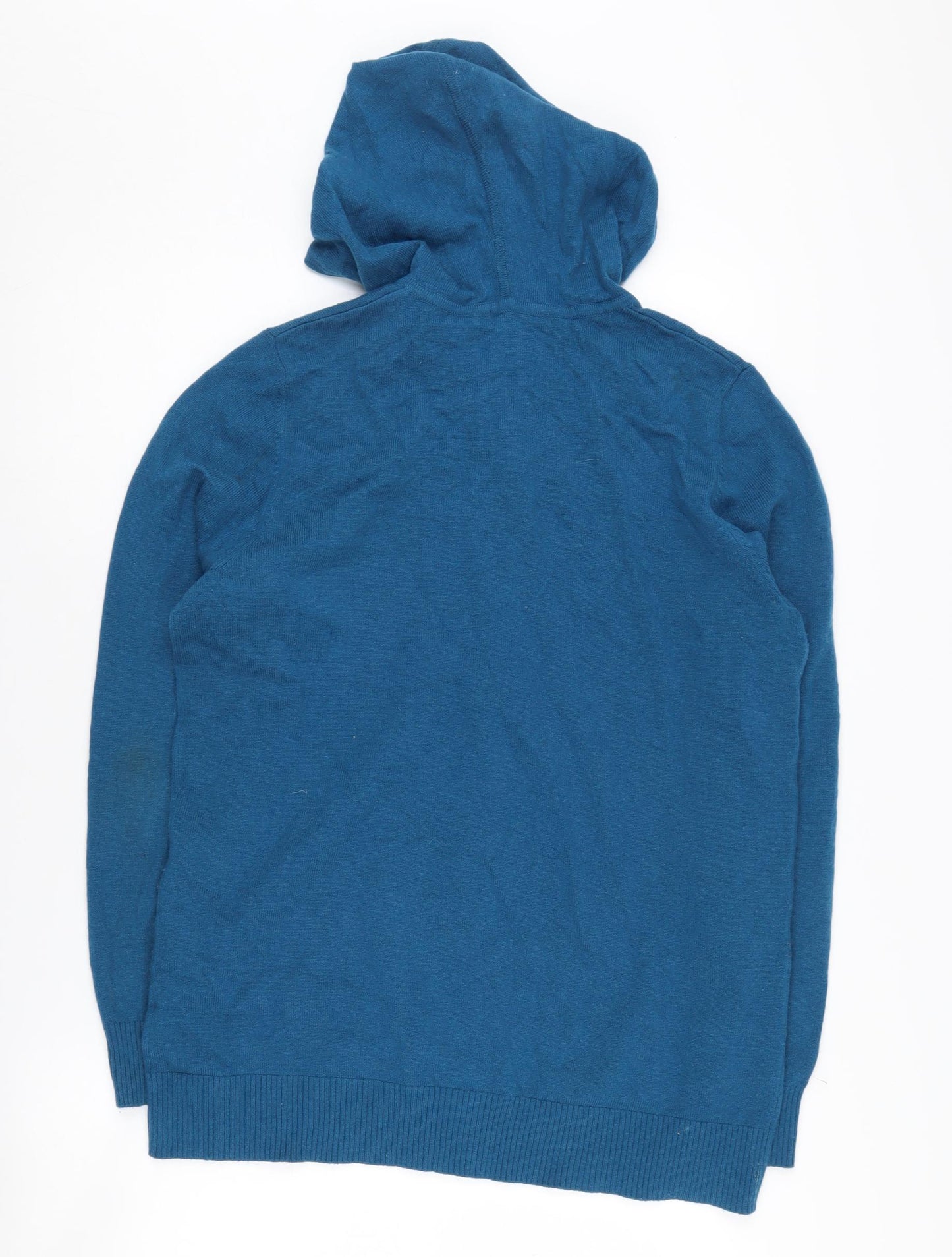 L.L. Bean Women's Blue Cashmere Full Zip Hoodie L
