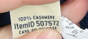 L.L. Bean Women's Blue Cashmere Full Zip Hoodie L