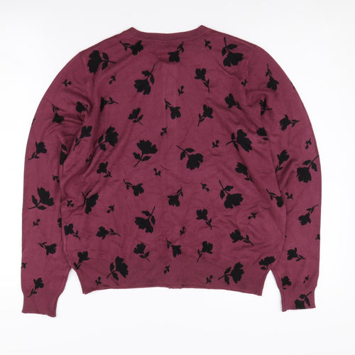 Marks and Spencer Women's Multicoloured Floral Cardigan Size 16