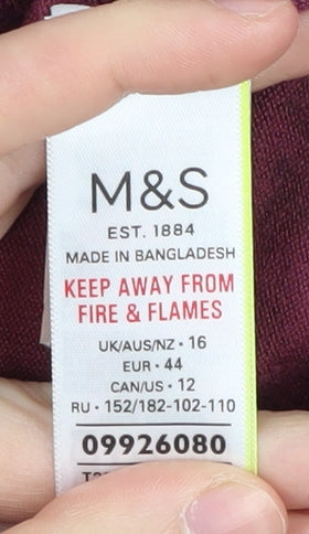 Marks and Spencer Women's Multicoloured Floral Cardigan Size 16