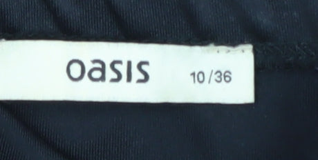 Oasis Women's Black Strapless Peplum Dress, Size 10