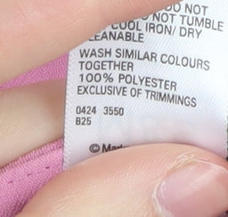 Marks and Spencer Women's Pink Wide-Leg Trousers