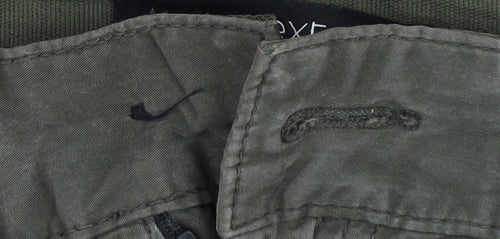 Next Men's Green Cargo Trousers Size 38 - Loose Fit