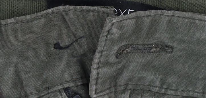 Next Men's Green Cargo Trousers Size 38 - Loose Fit