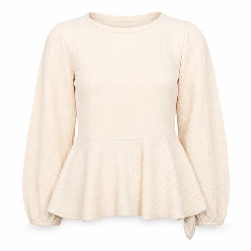 Zara Beige Long Sleeve Top for Women - UK 6