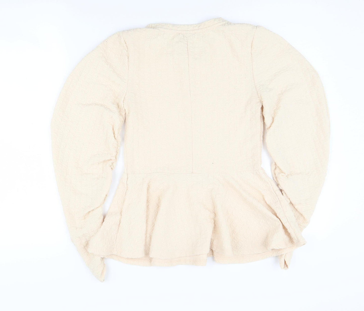 Zara Beige Long Sleeve Top for Women - UK 6
