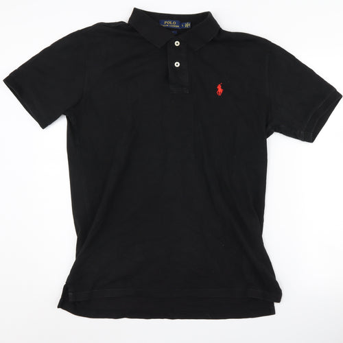 Ralph Lauren Men's Black Polo Shirt L Classic Fit