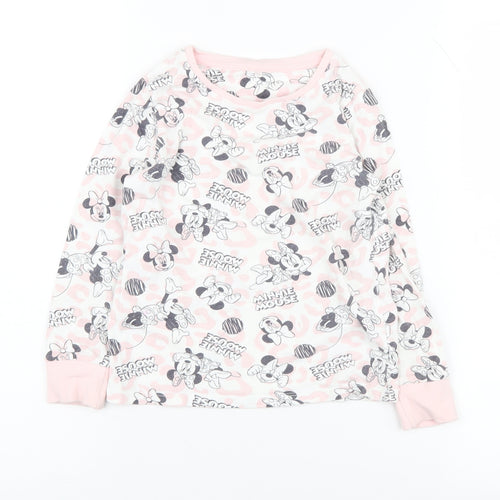 George Girls Minnie Mouse Pink Long Sleeve T-Shirt 6-7 Years