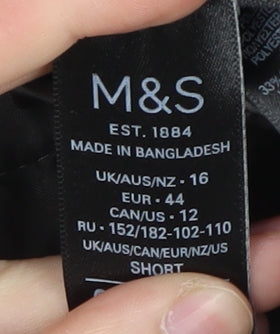 Marks and Spencer Women's Grey Cropped Trousers Size 16