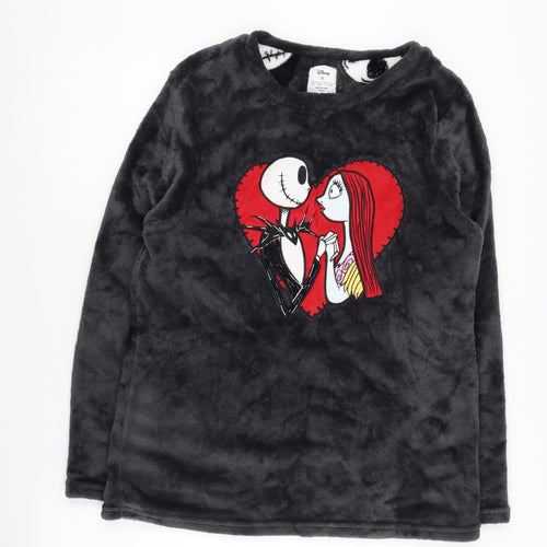 Disney Women's Black Fleece Long Sleeve Nightshirt