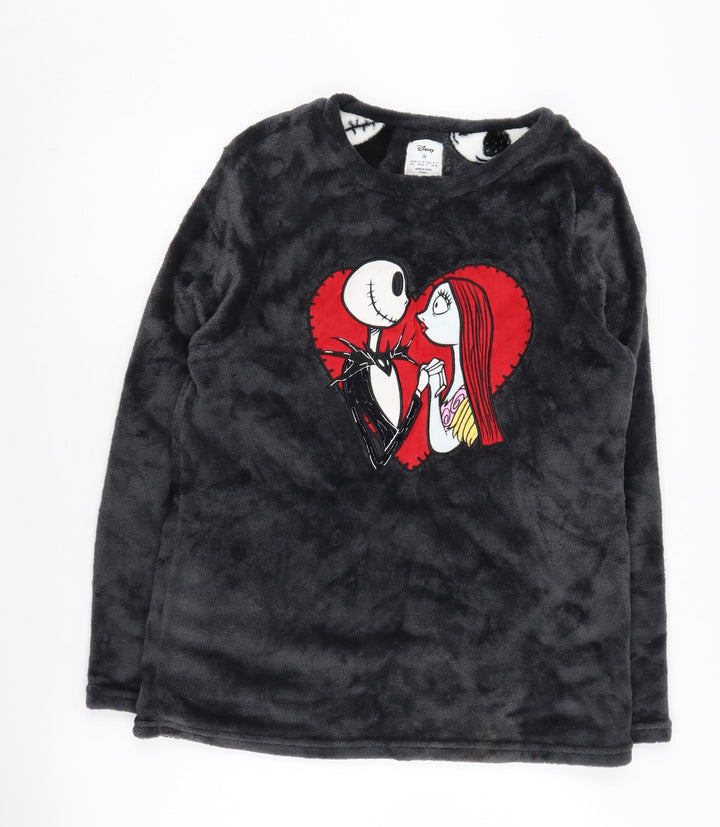 Disney Women's Black Fleece Long Sleeve Nightshirt