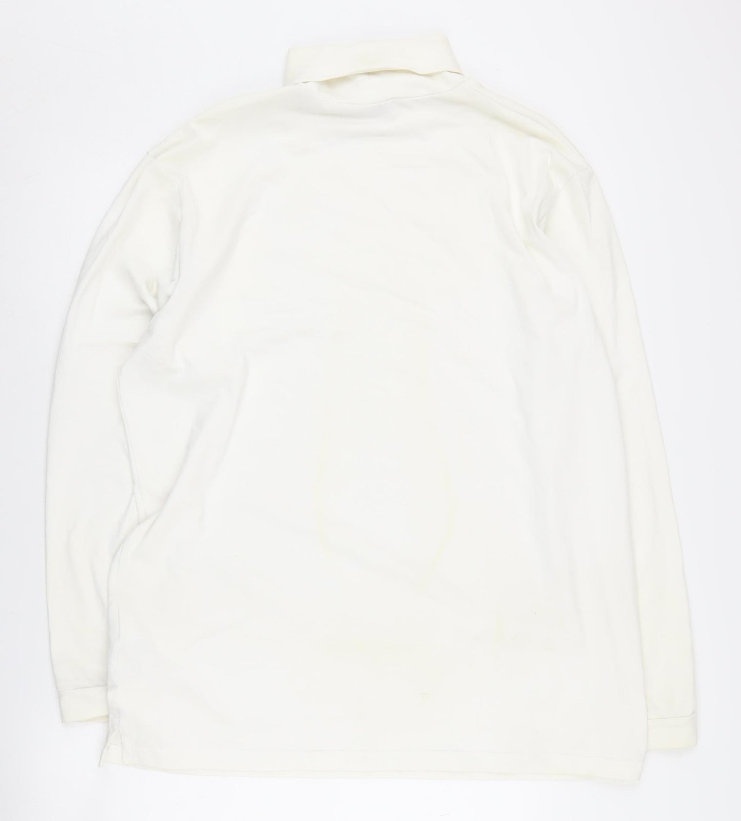 Nike Men's White XL Mock Neck Golf Sweatshirt