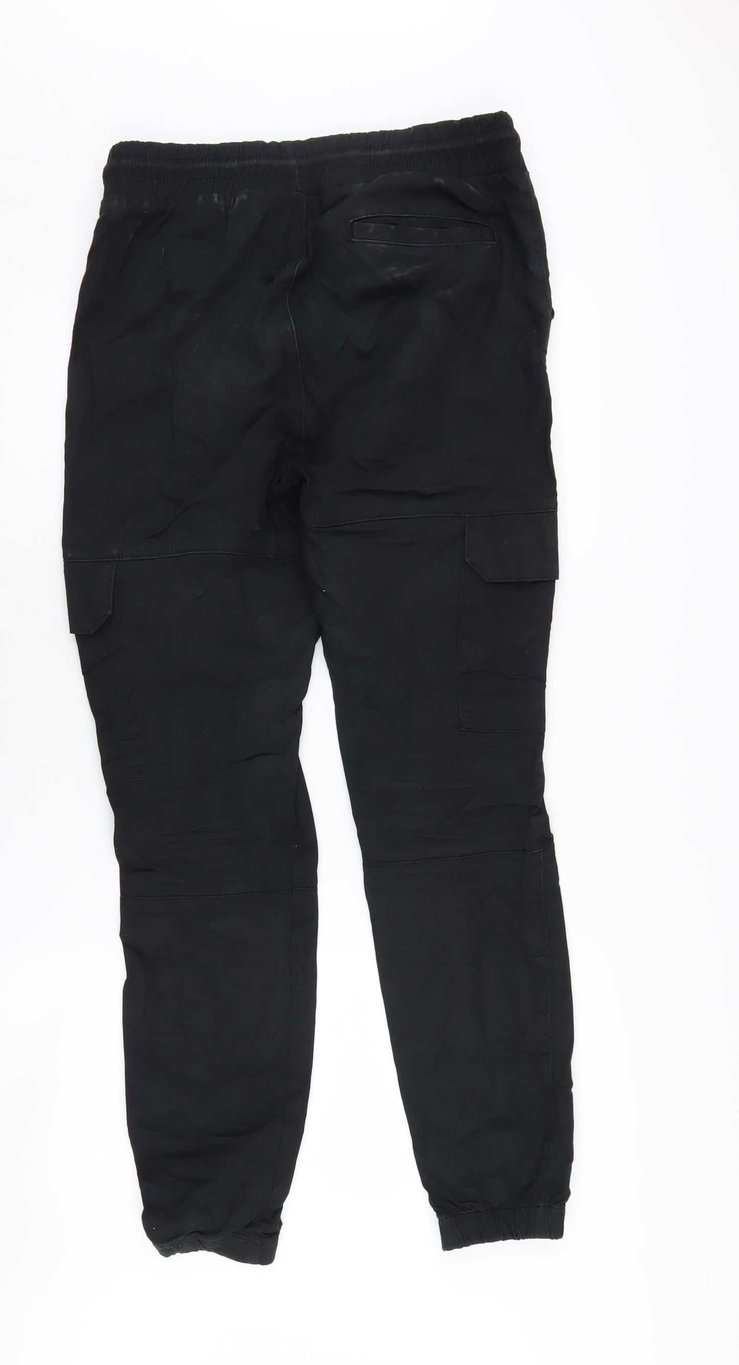 Bee Inspired Men's Black Slim Joggers, L, Cargo Style