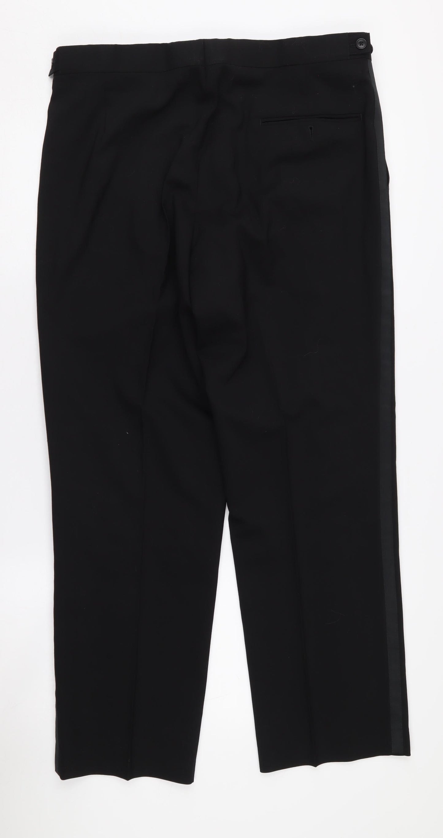 1860 Menswear Black Men's Trousers, Size S