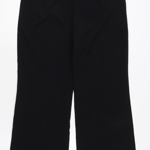 Marks and Spencer Women's Black Wide-Leg Trousers Size 12