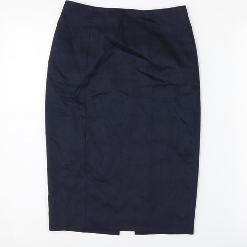 Austin Reed Women's Blue Midi Pencil Skirt, Size 6
