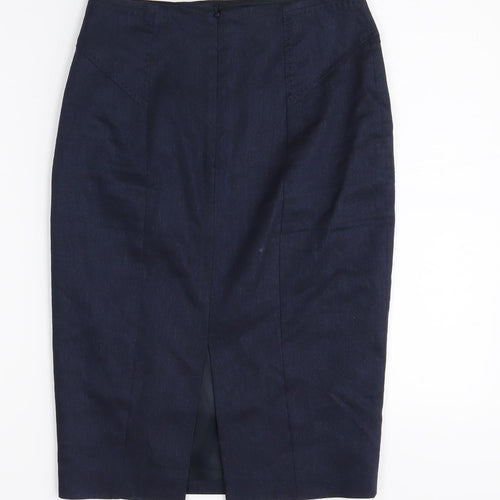 Austin Reed Women's Blue Midi Pencil Skirt, Size 6