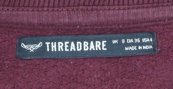 Threadbare Women's Red Sweatshirt Size 8