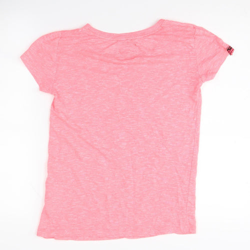 Superdry Women's Pink T-Shirt, Short Sleeve, S