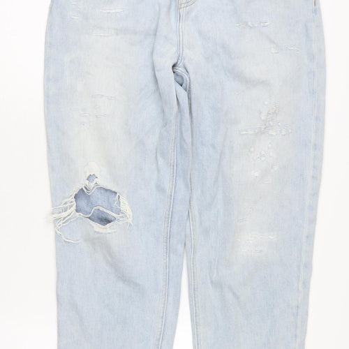 Tommy Jeans Women's Blue Mom Jeans Size 16 Distressed