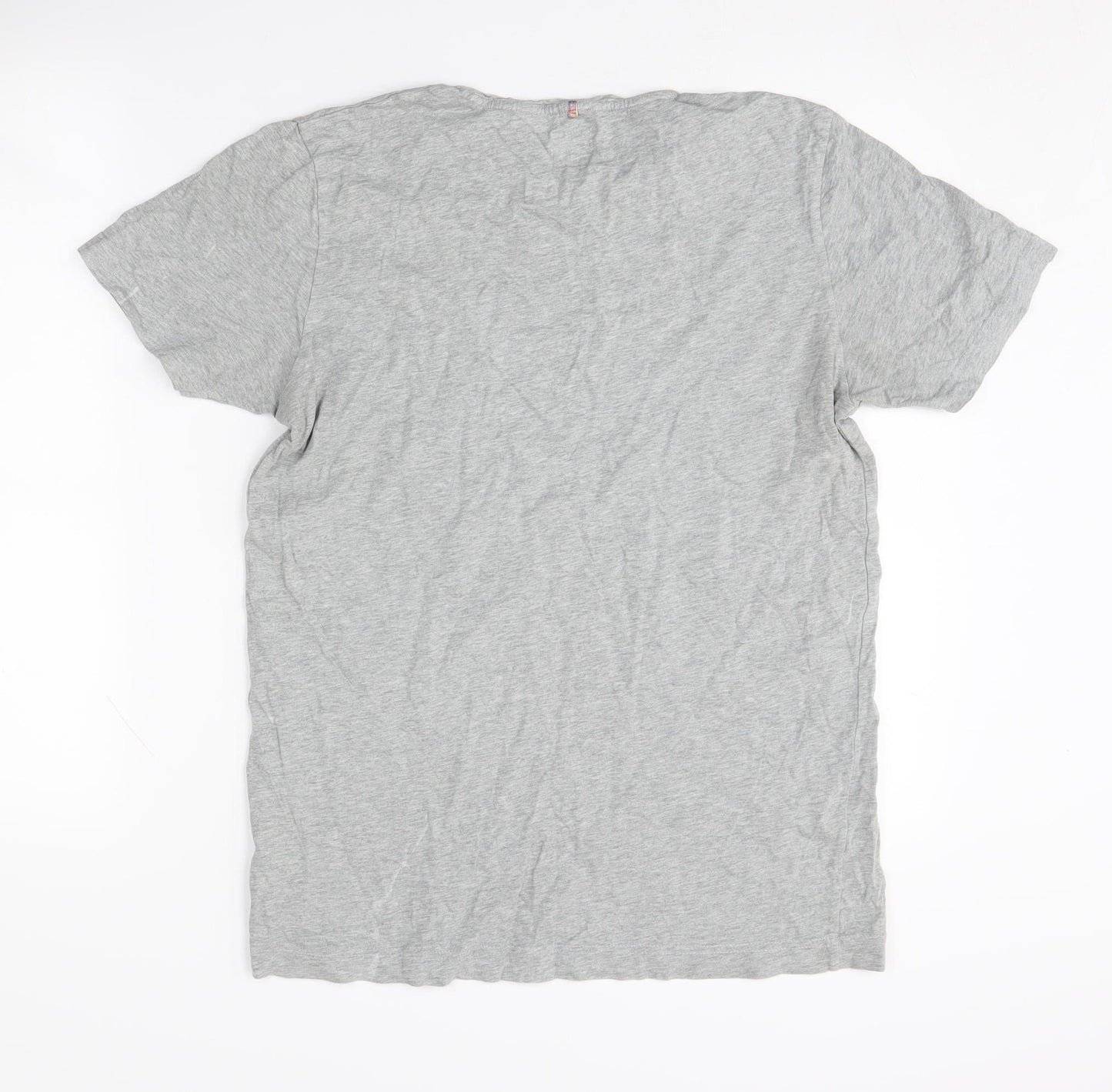 Pretty Green Men's XS Grey Graphic Cotton T-Shirt