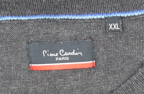 Pierre Cardin Men's Black 2XL V-Neck Pullover Jumper