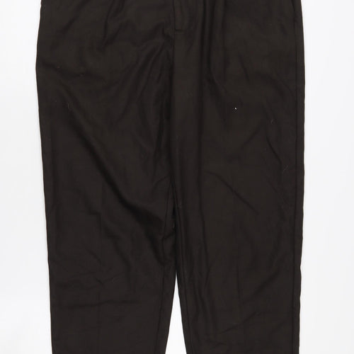 River Island Men's Black Regular Fit Trousers, Size 32
