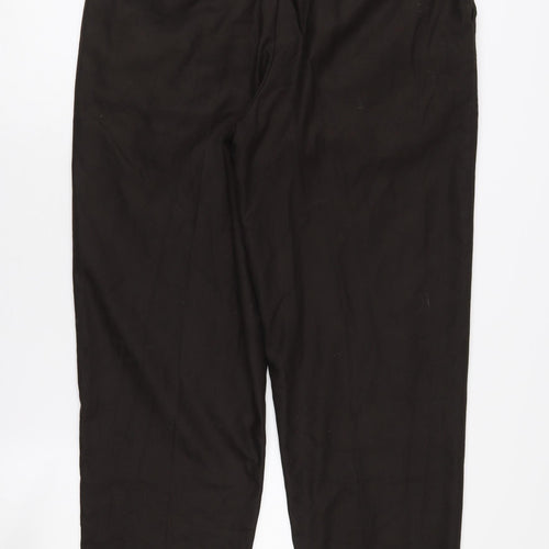 River Island Men's Black Regular Fit Trousers, Size 32