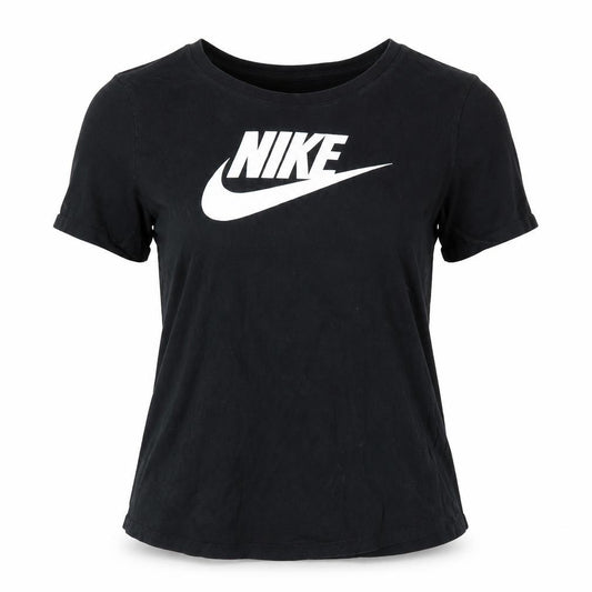 Front view of Nike Women's Black 2XS Basic Cotton T-Shirt