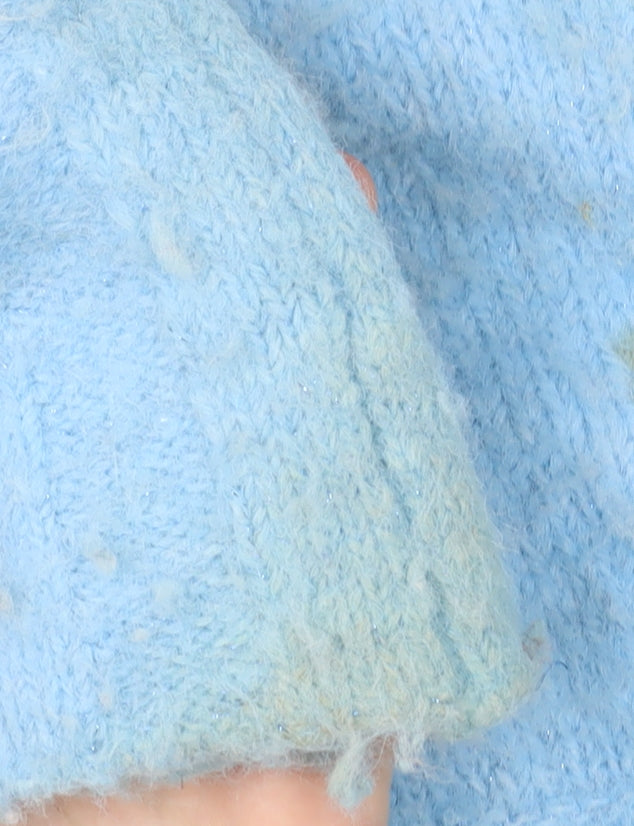 Oliver Bonas Women's Blue Roll Neck Jumper Size 12