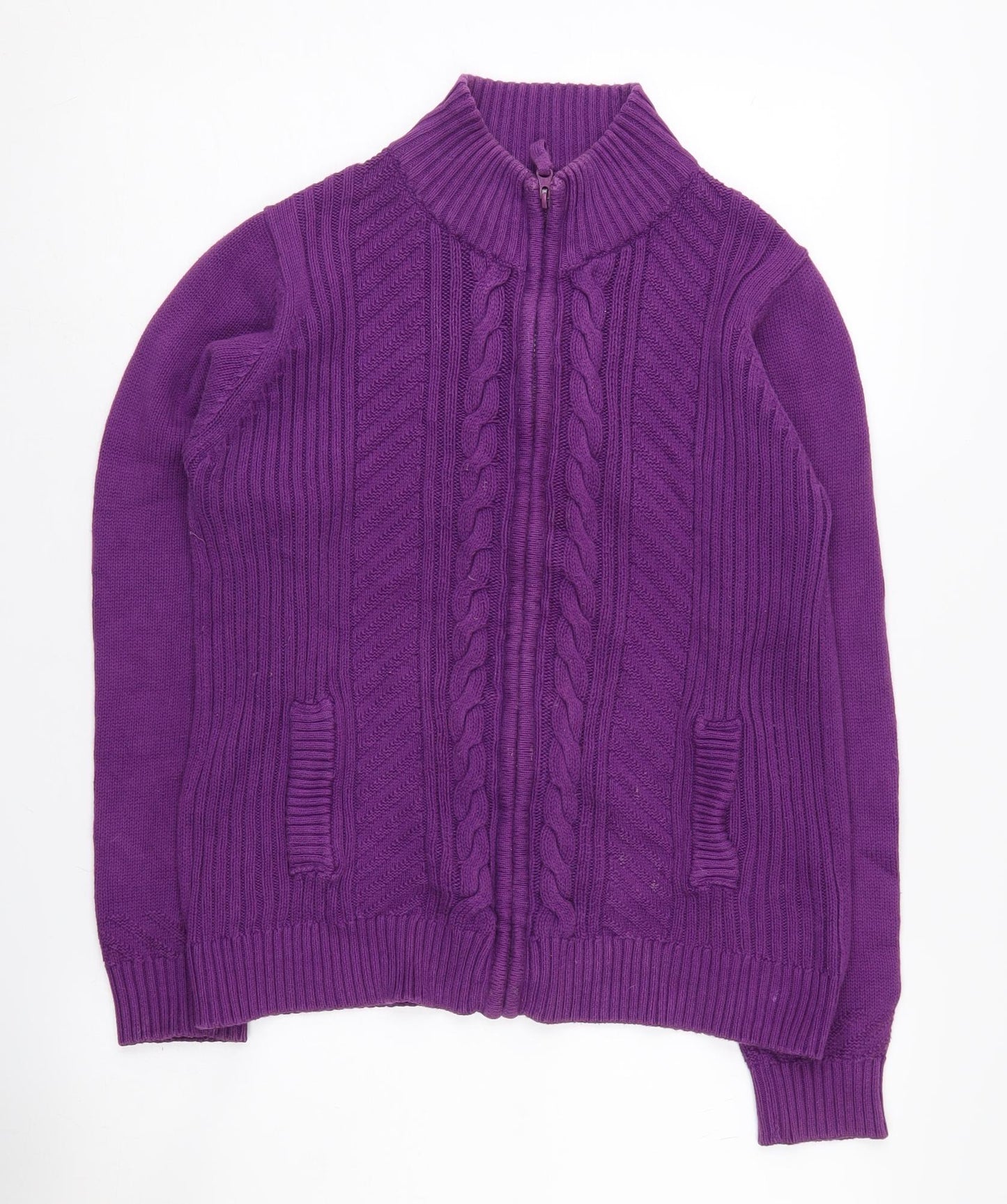 Isle Essentials Women's Purple Cardigan Medium