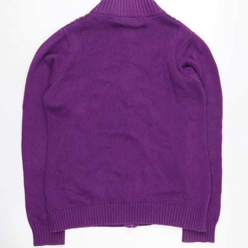 Isle Essentials Women's Purple Cardigan Medium